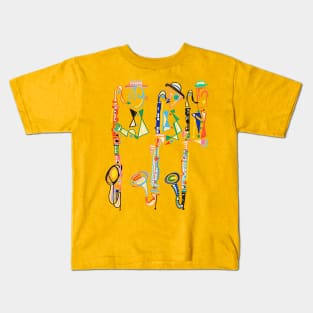 Three Bass Clarinetists Kids T-Shirt